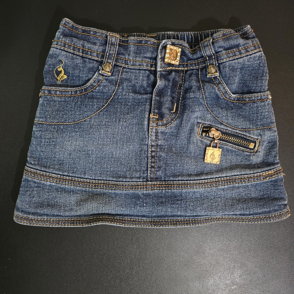 Baby‎ Phat Vintage Toddler Girl Denim Skort Size 4